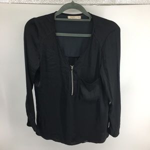 Bershka Satin Zipped Top